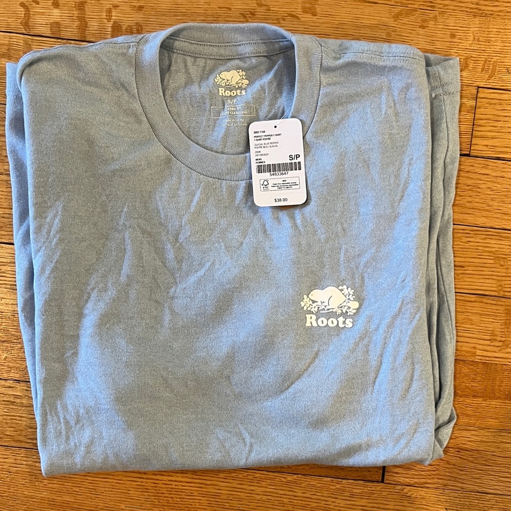 Roots Men's Light BlueShort Sleeve Tee